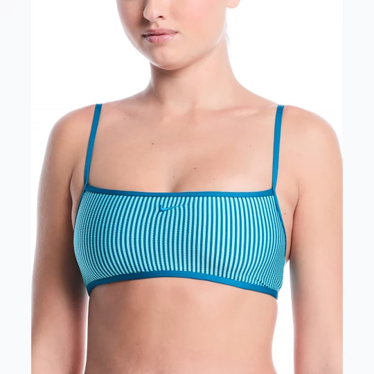 Obrázek produktu Horní díl plavek Nike Ripple Texture Bralette Classic Bikini bleached turquoise Modrá