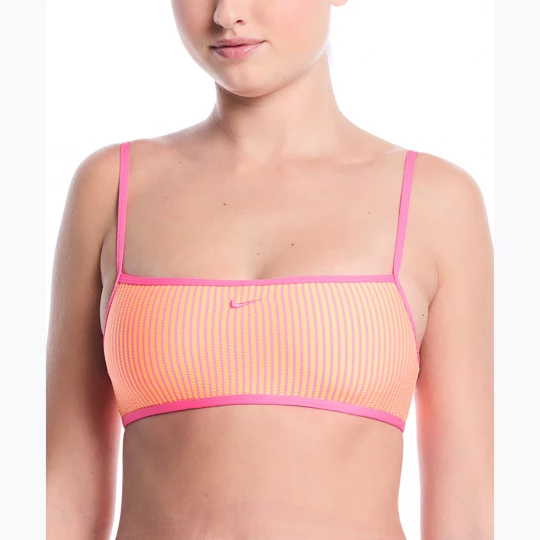Obrázek produktu Horní díl plavek Nike Ripple Texture Bralette Classic Bikini pink glow oranžová