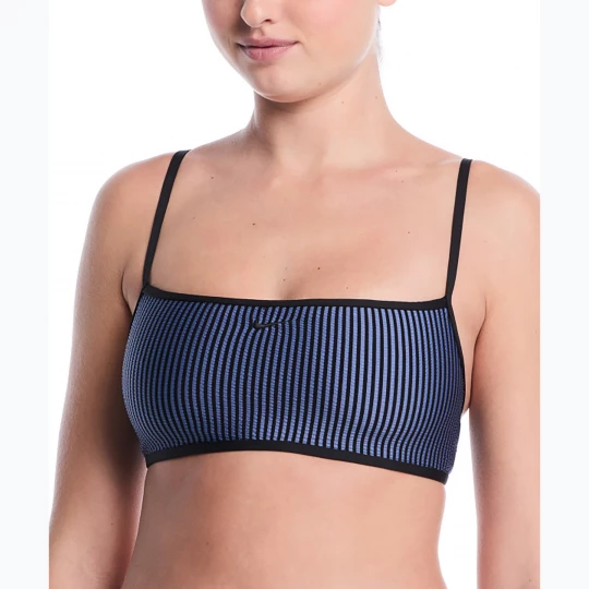 Obrázek produktu Horní díl plavek Nike Ripple Texture Bralette Classic Bikini slate Námořnická modř