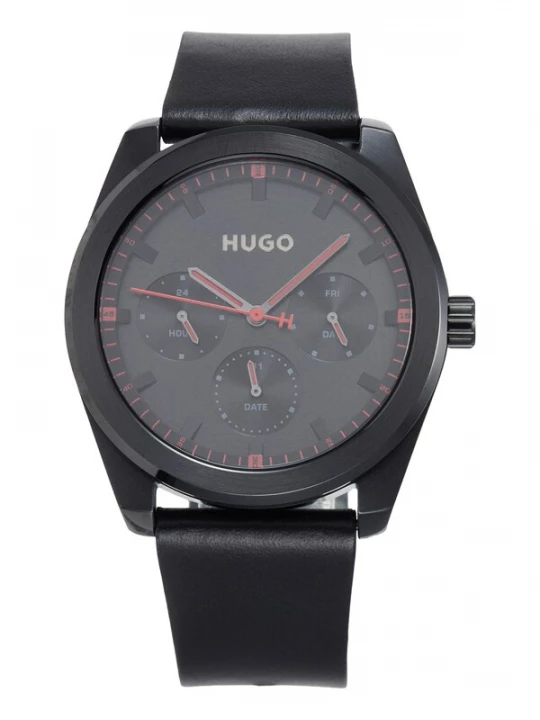 Obrázek produktu HUGO Analogové hodinky 'Bright Sport' šedá / tmavě červená / černá