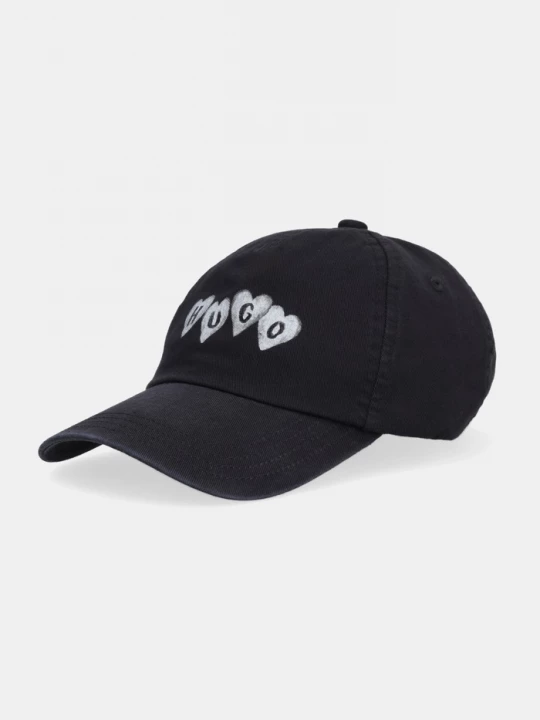 Obrázek produktu HUGO Bavlněná baseballová čepice Cara-Valentine černá