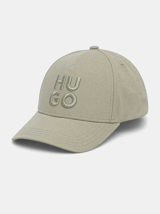 Obrázek produktu HUGO Bavlněná baseballová čepice HUGO Jude-Stacked zelená
