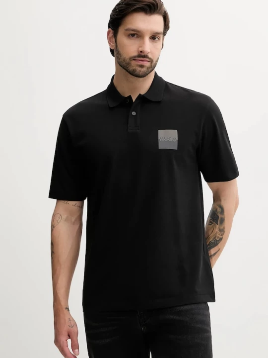 Obrázek produktu HUGO Bavlněné polo tričko HUGO Dusplity černá