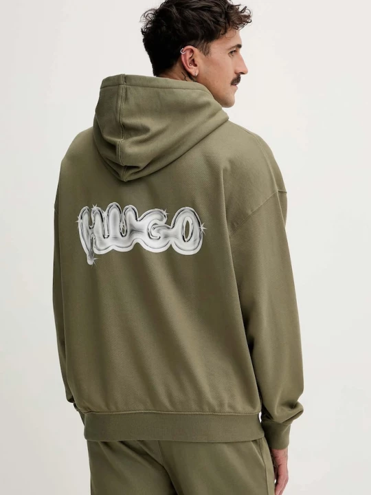 Obrázek produktu HUGO Blue Bavlněná mikina Nyrohood zelená