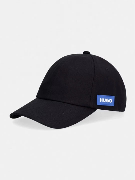 Obrázek produktu HUGO Blue kšiltovka pánská bavlněná Mael-CA černá