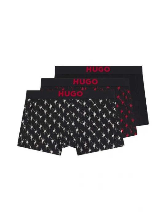 Obrázek produktu HUGO Boxerky ohnivá červená / černá / bílá