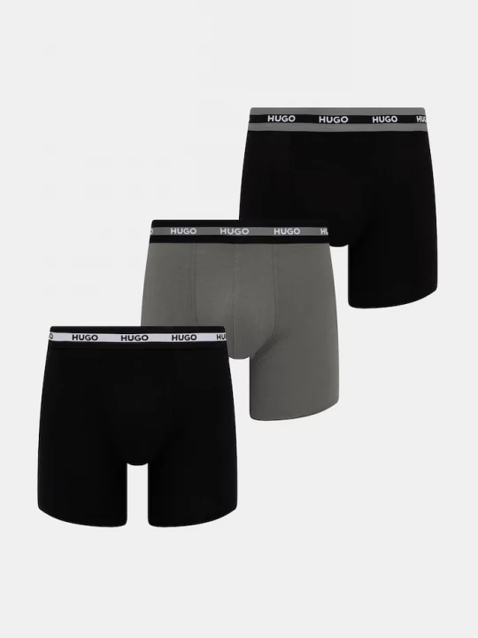 Obrázek produktu HUGO boxerky pánské bavlněné elastanem BOXERBR TRIPL PLANET