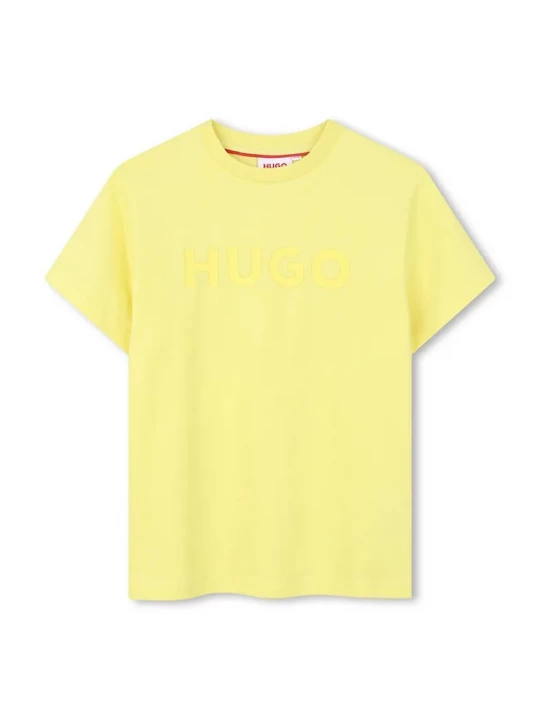 Obrázek produktu HUGO Dětské bavlněné tričko HUGO žlutá