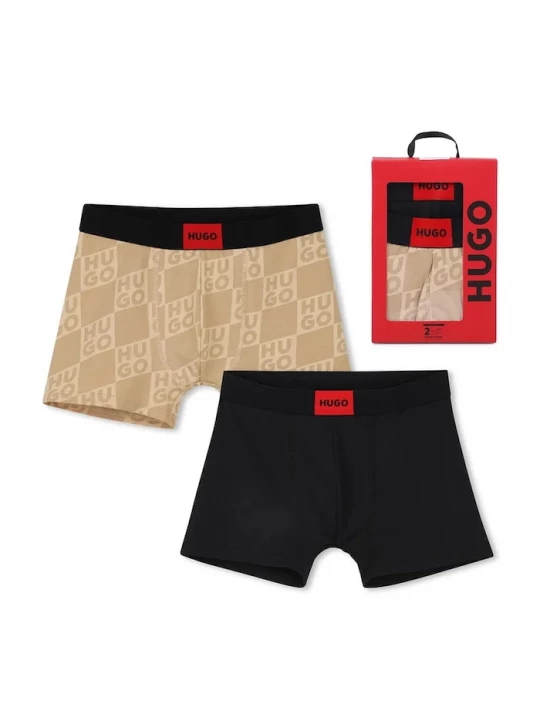 Obrázek produktu HUGO Dětské boxerky HUGO 2-pack černá