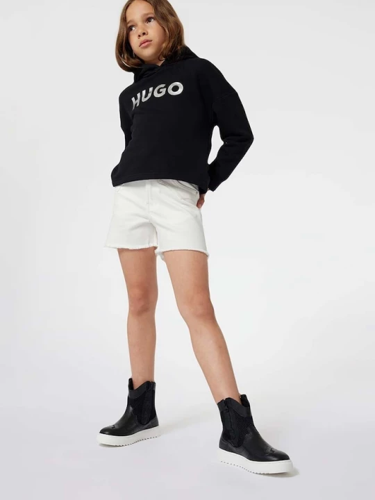 Obrázek produktu HUGO Dětské riflové kraťasy HUGO béžová