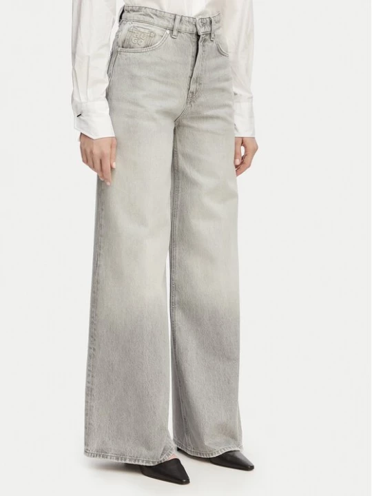 Obrázek produktu HUGO Jeansy 937 50557053 Světle šedá Wide Leg