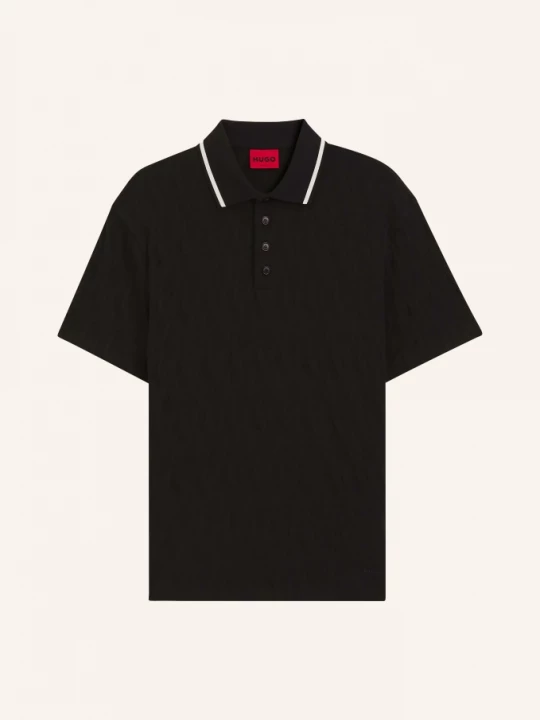 Obrázek produktu Hugo Jerseyové Polo Tričko Dunik černá / bílá