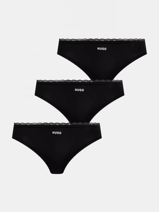 Obrázek produktu HUGO kalhotky dámské TRIPLET MICRO BRIEF 3-pack černá