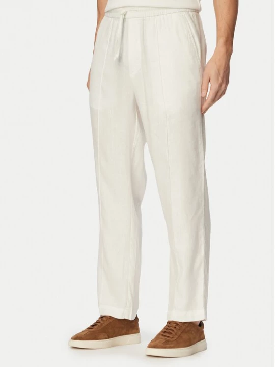 Obrázek produktu HUGO Kalhoty z materiálu Cino 262FW 50562791 Krémová Straight Fit