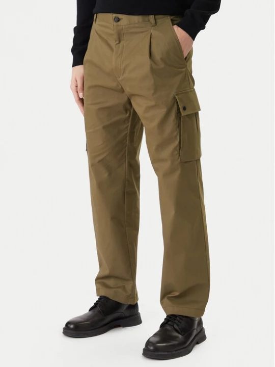 Obrázek produktu HUGO Kalhoty z materiálu Craysen 50553180 Khaki Straight Fit