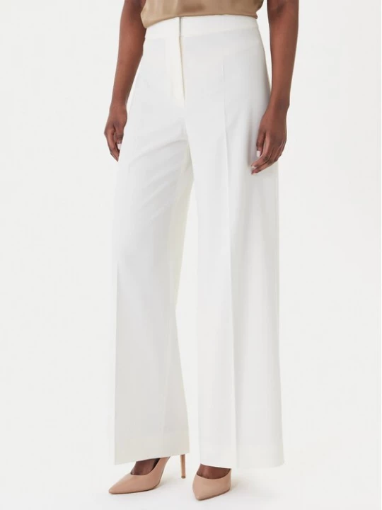 Obrázek produktu HUGO Kalhoty z materiálu Huzili 50558131 Écru Wide Leg Krémová