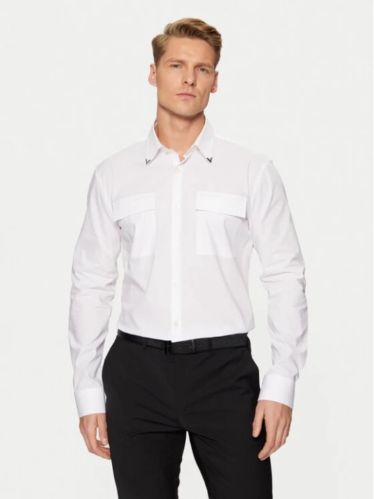 Obrázek produktu HUGO Košile Ermetal 50534281 Bílá Slim Fit
