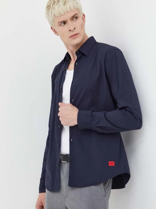 Obrázek produktu HUGO Košile HUGO Ermo námořnická modř