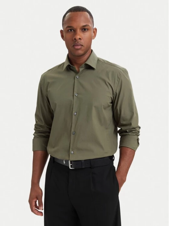 Obrázek produktu HUGO Košile Kenno 50289499 Tmavě zelená Slim Fit