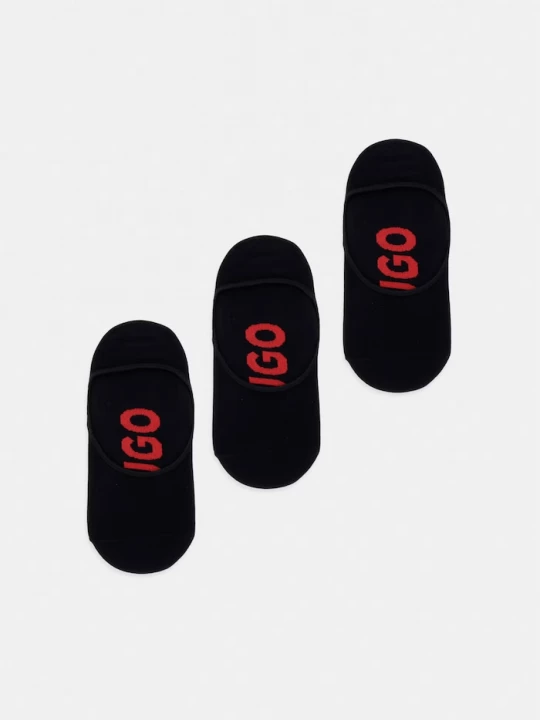 Obrázek produktu HUGO kotníkové ponožky pánské 3-pack černá