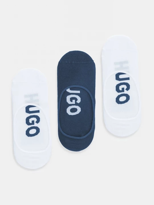 Obrázek produktu HUGO kotníkové ponožky pánské 3P SL LOGO CC 3-pack modrá