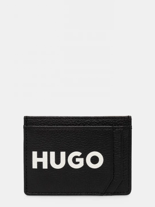 Obrázek produktu HUGO Kožené pouzdro na karty HUGO černá