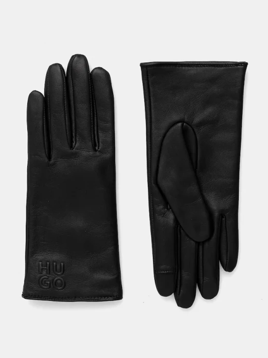 Obrázek produktu HUGO Kožené rukavice HUGO Beggy černá