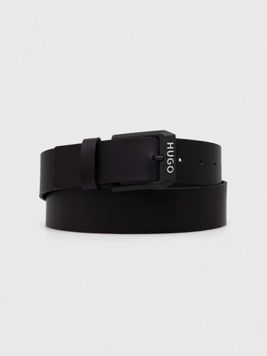 Obrázek produktu HUGO Kožený pásek HUGO Gelio-B_Sz40 černá