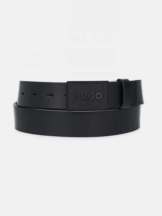 Obrázek produktu HUGO Kožený pásek HUGO Gethon_Sz35 černá