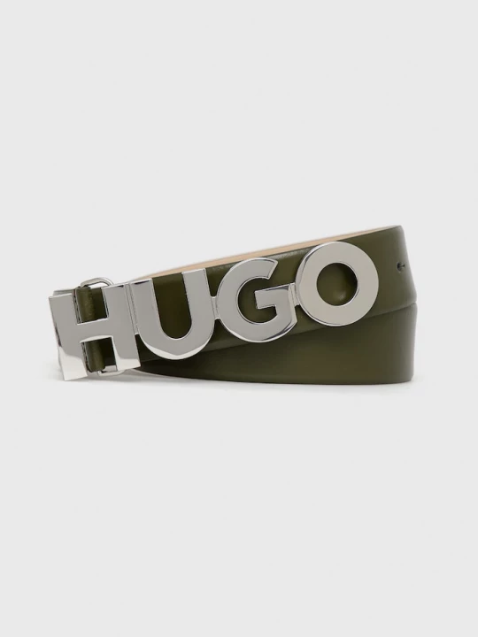 Obrázek produktu HUGO Kožený pásek HUGO zelená