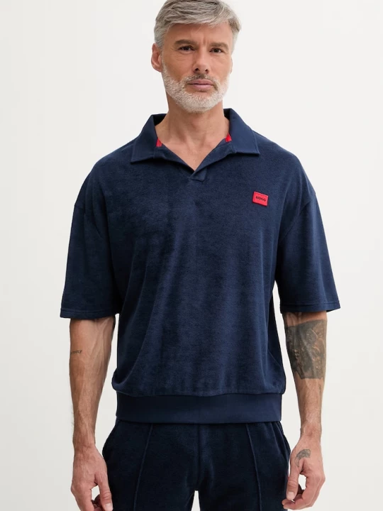 Obrázek produktu HUGO loungewear šortky pánské s bavlnou TERRANCE SHORTS námořnická modř