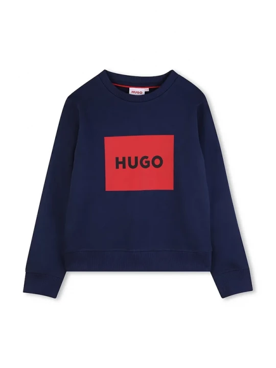 Obrázek produktu HUGO mikina dětská s bavlnou námořnická modř