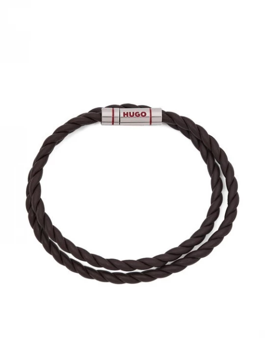 Obrázek produktu HUGO Náramek E-Doublebraid4 50552596 Hnědá
