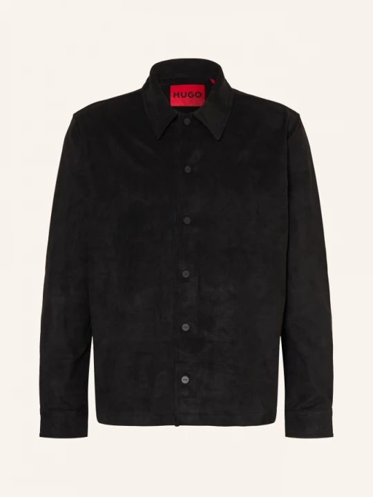 Obrázek produktu Hugo Overjacket Enaso V Koženém Vzhledu černá