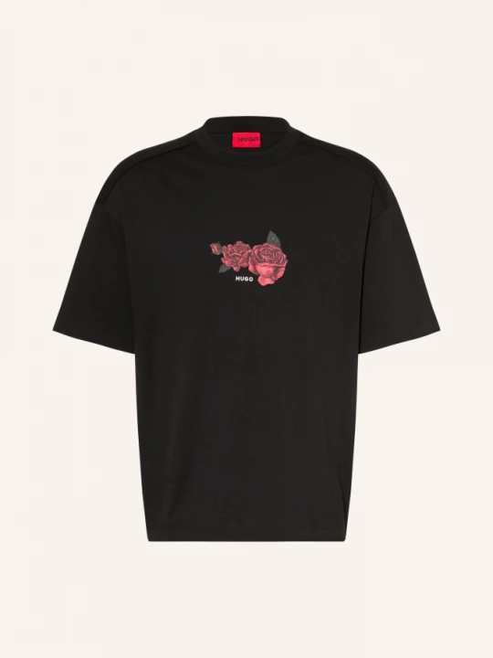Obrázek produktu Hugo Oversized Tričko Domans černá / červená / bílá