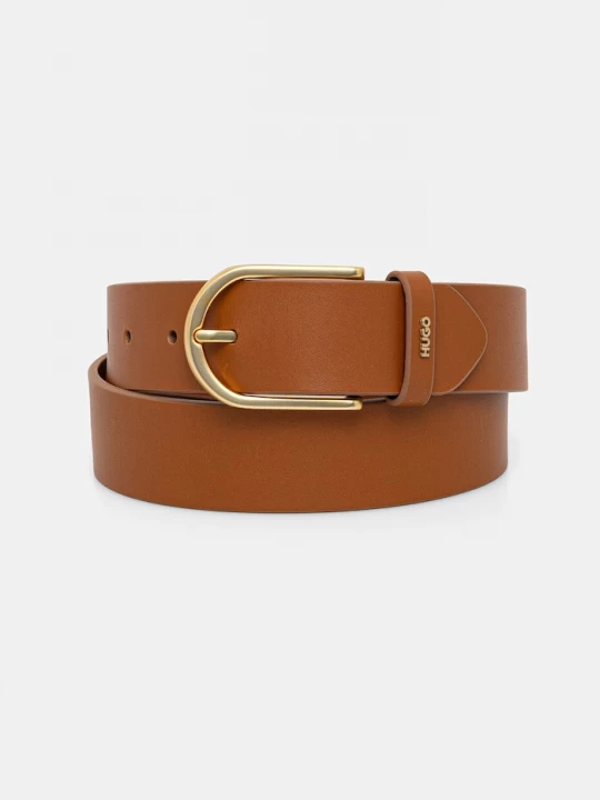 Obrázek produktu HUGO pásek dámský kožený Zoey Belt 3, 5cm hnědá