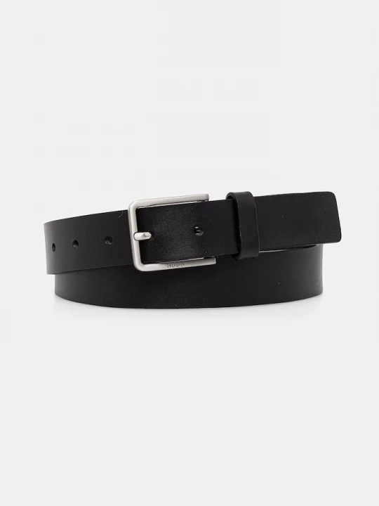 Obrázek produktu HUGO pásek pánský kožený Gael_Sz30 černá