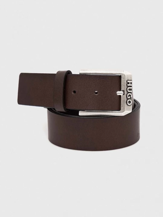 Obrázek produktu HUGO pásek pánský kožený Gelio-C_Sz40 hnědá