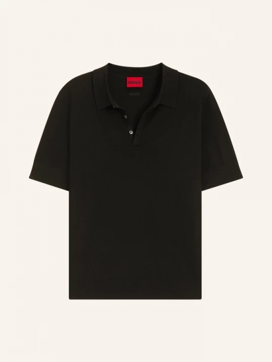 Obrázek produktu Hugo Pletené Polo Tričko San Peter černá