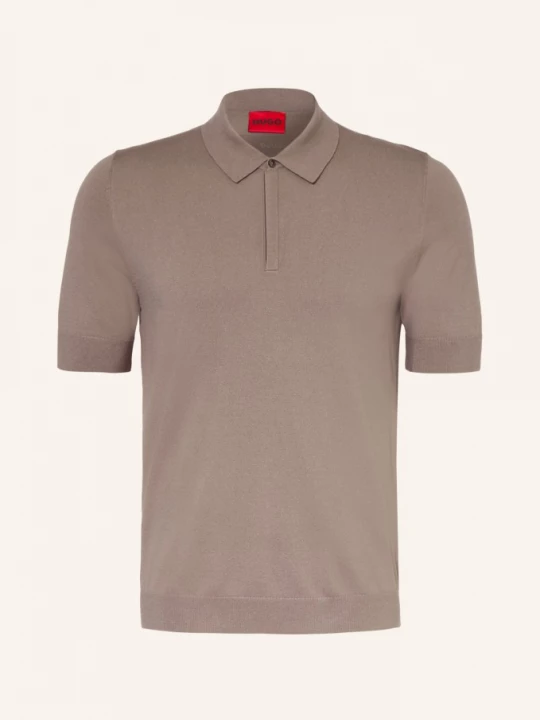 Obrázek produktu Hugo Pletené Polo Tričko San Peter černošedá
