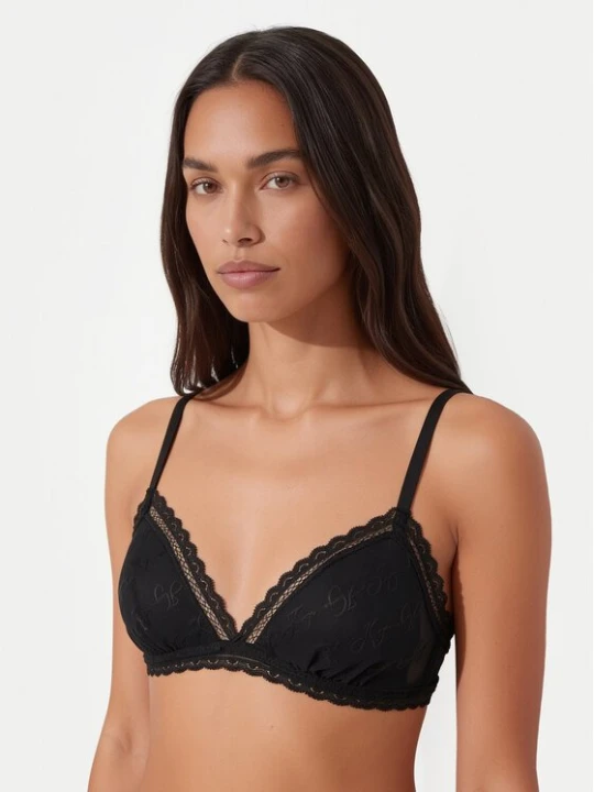 Obrázek produktu HUGO Podprsenka Bralette Lacy Triangle P 50566790 Černá