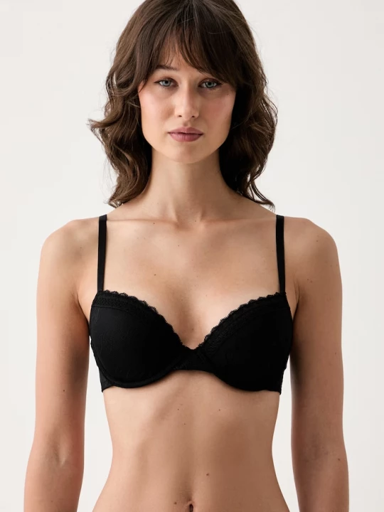 Obrázek produktu HUGO podprsenka LACY PUSH-UP černá