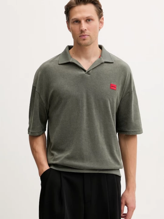 Obrázek produktu HUGO polo pánské s bavlnou TERRANCE POLO SHIRT zelená
