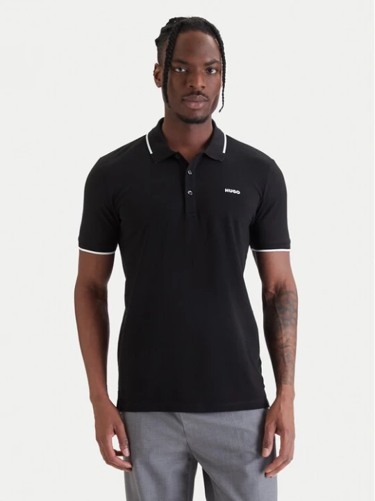 Obrázek produktu HUGO Polokošile Dinoso222 50467344 Černá Slim Fit