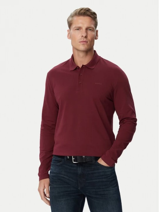 Obrázek produktu HUGO Polokošile Donoslong 50547358 Bordó Regular Fit