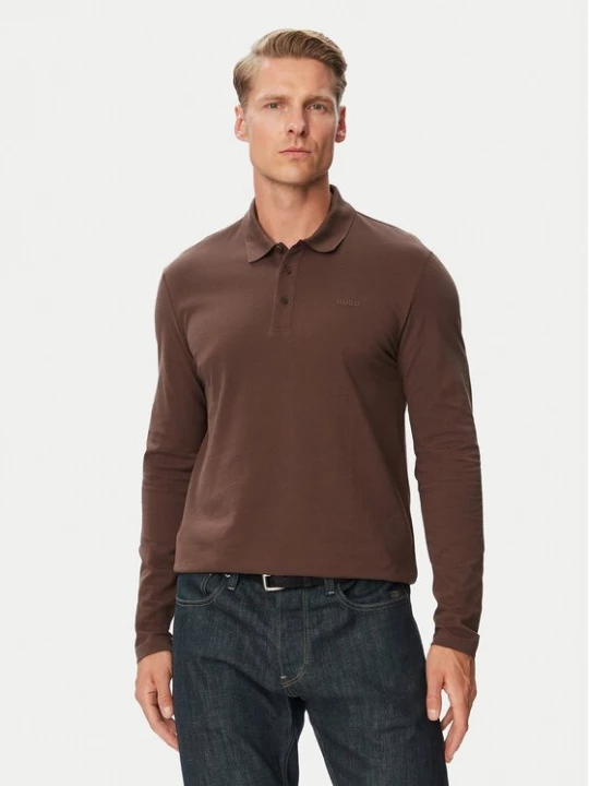 Obrázek produktu HUGO Polokošile Donoslong 50547358 Hnědá Regular Fit