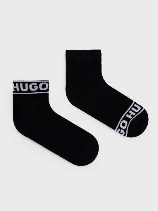 Obrázek produktu HUGO ponožky dámské s bavlnou 2P SH LOGO CC W 2-pack černá