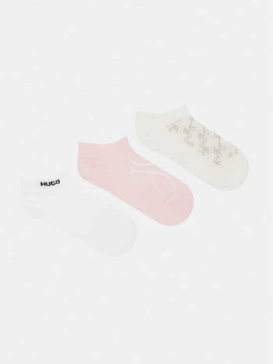 Obrázek produktu HUGO ponožky dámské s bavlnou 3P AS MONOGRAM CC W 3-pack béžová