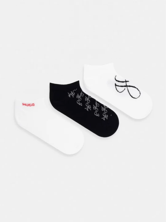Obrázek produktu HUGO ponožky dámské s bavlnou 3P AS MONOGRAM CC W 3-pack černá