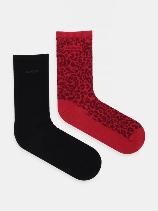 Obrázek produktu HUGO Ponožky HUGO 2P RS LEO LOGO CC W 2-pack červená